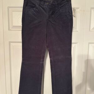 Stylish Dark Blue Corduroy Pants